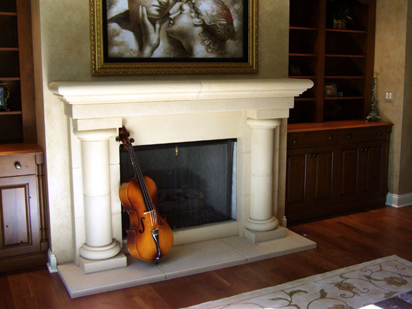 Roman Modern Fireplace Mantel